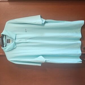 Greg Norman for Tasso Elba Five Iron Mint Green Polo Sz XXL